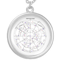 The Northern Star Chart of Navigational Astronomy Necklaces