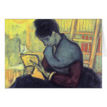The novel reader by Vincent van Gogh Card
