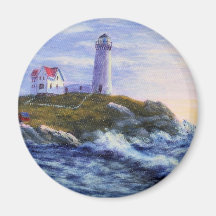 The Nubble Light Fridge Magnets