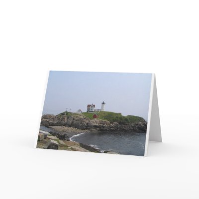 The Nubble Lighthouse Maine Greeting Cards by rlacow