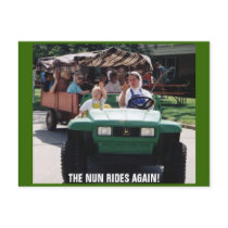 THE NUN RIDES AGAIN! postcards by KABSANNIE THE NUN RIDES AGAIN! postcards