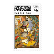 The Nut Disaster Postage Stamps