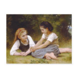 The Nut Gatherers by William Adolphe Bouguereau Post Card