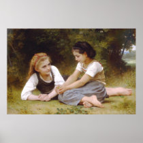 The Nut Gatherers, William-Adolphe Bouguereau Poster