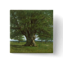 The Oak of Flagey, called Vercingetorix Pinback Buttons
