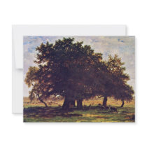 The Oaks Of Apremont By Rousseau Théodore Invitations