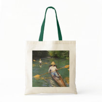The Oarsmen by Gustave Caillebotte Canvas Bags