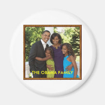 THE OBAMA FAMILY FRIDGE MAGNET