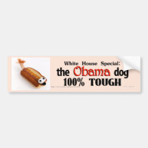The Obama (hot) Dog bumper sticker