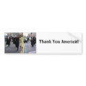 the obamas, Thank You America!, bumper stickers by cocodalo the obamas, Thank You America!, bumper stickers