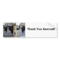 the obamas, Thank You America!, bumper stickers by cocodalo the obamas, Thank You America!, bumper stickers