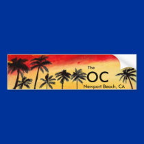 The OC Newport Beach California Bumper Sticker Art bumper stickers