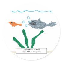 "The Ocean" Stickers by childrensartexpo "The Ocean" Stickers