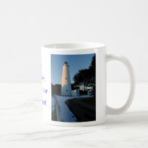 The Ocracoke Lighthouse at Sunset Coffee Mugs