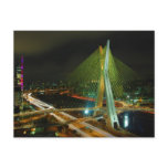 The Octavio Frias de Oliveira Bridge Sao Paulo Postcards