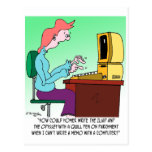 The Odyssey Written On A Computer postcards