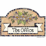 "The Office" - Decorative Sign photo sculptures