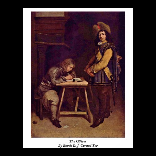 The Officer By Borch D. J. Gerard Ter Poster