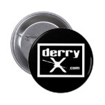 The official derryX button in black