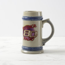 The official Revenge of the 80s Radio stein Mugs