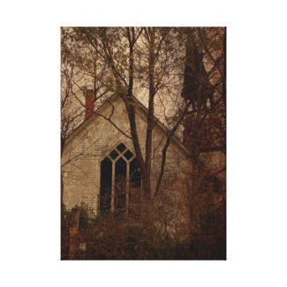 The Old Abandoned Church Gallery Wrap Canvas