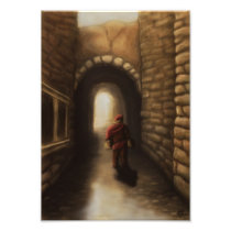 the old alley fantasy photo print