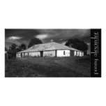 The Old Barn Black and White Photo Card
