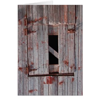 The Old Barn Door card