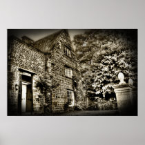 The Old Country House (B&W) Print posters