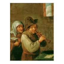 The Old Couple Postcard