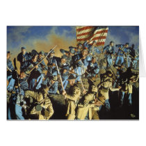 The Old Flag Never Touched the Ground Greeting Card