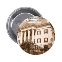 The Old Governor's Mansion, Milledgeville, Georgia Pinback Buttons