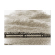 The Old Memphis Bridge Postcard by DanceswithCats The Old Memphis Bridge Postcard