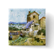 The Old Mill, Vincent van Gogh buttons