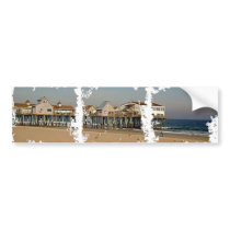 The Old Orchard Beach Pier bumper stickers by eelkat The Old Orchard Beach Pier bumper stickers