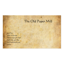 The Old Paper Mill Business Card