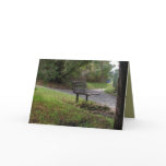 The Old Park Bench Greeting Cards