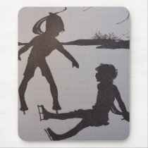 The Old Pond - Silhouette Mouse Pad