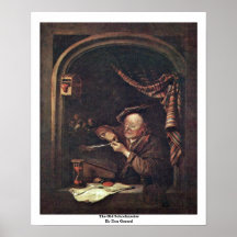 The Old Schoolmaster By Dou Gerard Poster