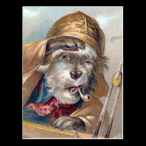 "The Old Sea Dog" Vintage postcards