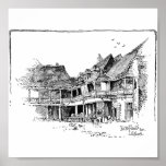 The Old Tabard Inn Canvas posters