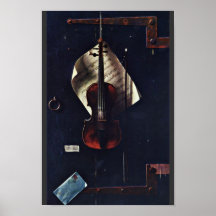 The Old Violin By Harnett William Michael Print