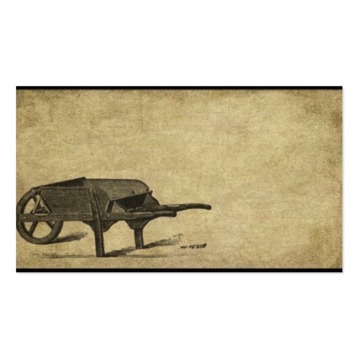 The Old Wheelbarrow- Prim Biz Cards Business Cards (front side)