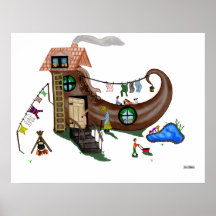 The Old Woman In The Shoe Poster
