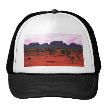 The Olgas in the distance, Australia Desert Mesh Hat