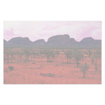 The Olgas in the distance, Australia Desert Personalized Stationery