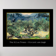 The Olive Trees,1889, Vincent van Gogh Poster