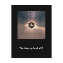 The Omnipotent d20 - Postcard