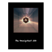 The Omnipotent d20 - Postcard