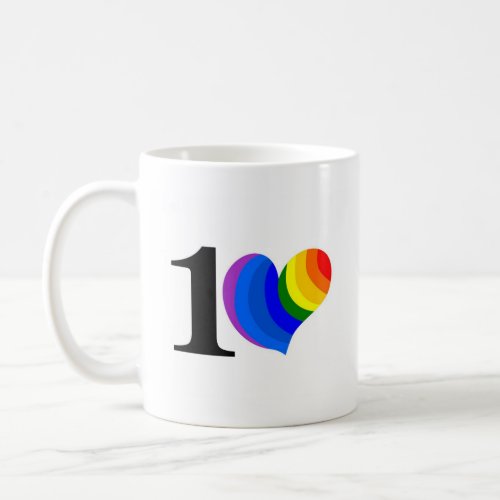 The One Love Rainbow mug